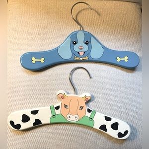 Kidorable kid-sized hand painted wooden clothes hangers (Choose 8)
